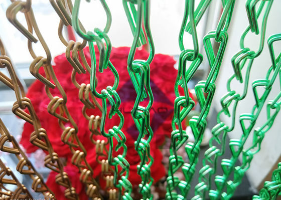 Double Hook Decorative Aluminum Chain Link Curtain For Shower Curtain