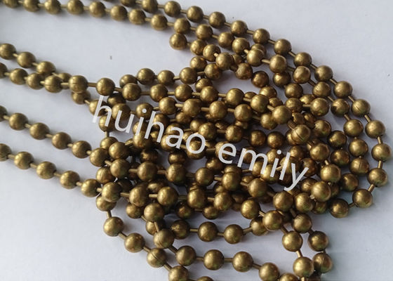 Gun Metal Color Ball Chain Beaded Curtain For Hotel Decoration
