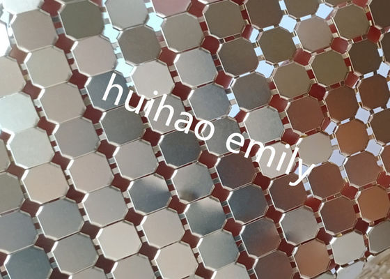 8x8mm Shiny Aluminum Sequin Metal Mesh Curtain For Decoration