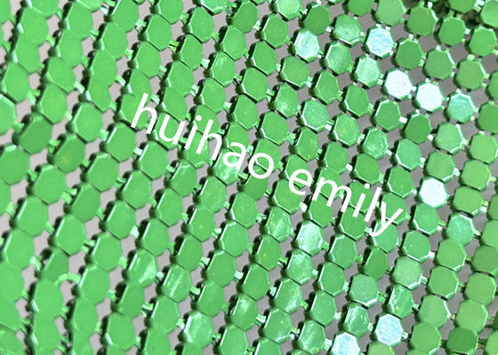 8x8mm Shiny Aluminum Sequin Metal Mesh Curtain For Decoration