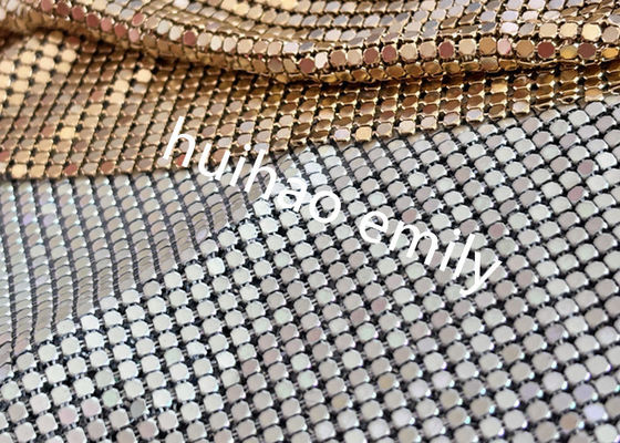 8x8mm Shiny Aluminum Sequin Metal Mesh Curtain For Decoration