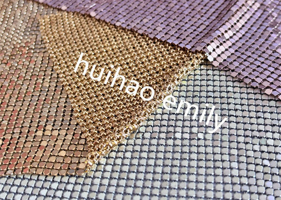 8x8mm Shiny Aluminum Sequin Metal Mesh Curtain For Decoration