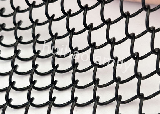 Architectural Aluminum Metal Coil Drapery Mesh For Shopping Malls