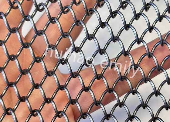 Architectural Aluminum Metal Coil Drapery Mesh For Shopping Malls