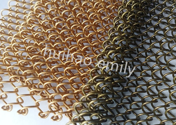 1.2mm Wire Aluminum Metal Mesh Drapery For Restaurant Decoration