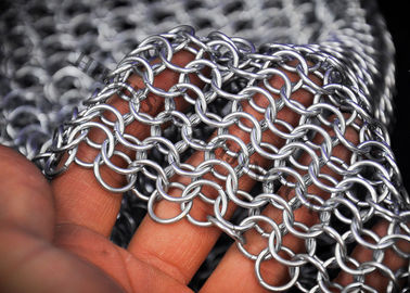 Chainmail Architectural Metal Mesh Drapery For Wall Coverings , Room Dividers