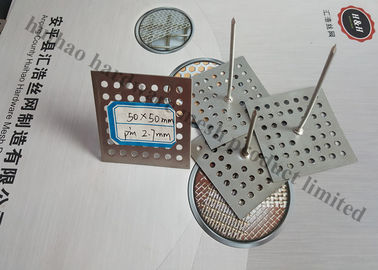 Perforated Base Insulation anchor Pins For Reinforceing Sound Absorbing Fabrics