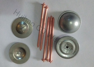 Insulation Fastener Capacitor Discharge CD Stud Welding Pins With Copper Plated
