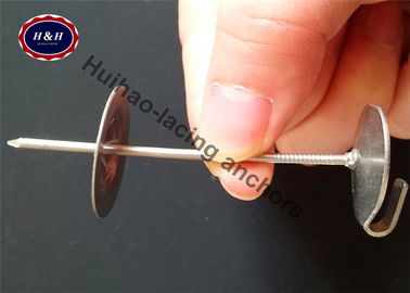 14GaX250mm Stainless Insulation Anchor Pins With Hooks For Insulation Blankets