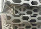 Perforated Metal Screen Facade 26mm X 61mm Hexagonal Hole For 4S Shop Decoration