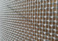 Copper Color Architectural Wire Mesh Panels Woven With Cables &amp; Rods For Facades