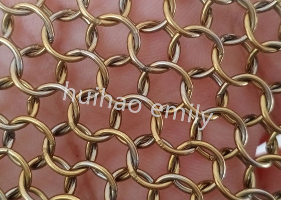 Stainless Steel 7mm Ring Mesh Curtain For Interior Decoration
