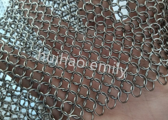 Stainless Steel 7mm Ring Mesh Curtain For Interior Decoration