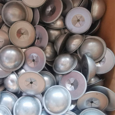 Galvanized Steel 28 Mm Dome Cap Washers To Fix 3 Mm Nails