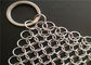 6'' X 8'' Stainless Steel Chainmail Scrubber , SUS316 Material Chainmail Weave Ring Cast Iron Pan Cleaner