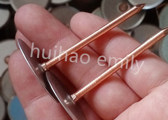 38mm Copper Coated Cupped Head Weld Pin For Insulation Ductwork