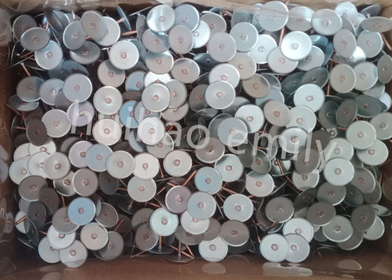 38mm Copper Coated Cupped Head Weld Pin For Insulation Ductwork