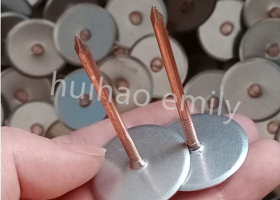38mm Copper Coated Cupped Head Weld Pin For Insulation Ductwork