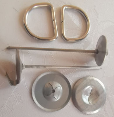 SS Lacing Anchors Hooks And Washers For Thermal Insulation Covers