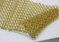 Metal Coil Drapery For Hotel Ceiling , Fireplace Metal Mesh Curtain 1mm x6mm Hole