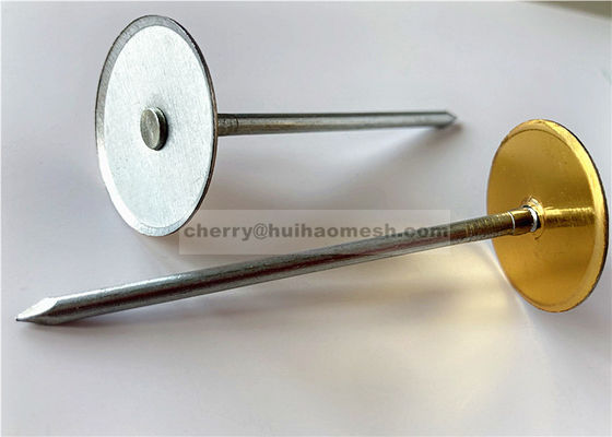 Duct Liner Insulation Work Used Fasteners Cup Head CD Weld Pins With Insulated Washer