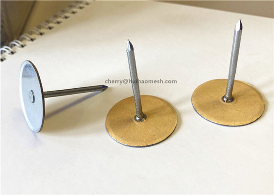 2&quot; Capacitor Discharge Cup Head Weld Pin With Insulated Paper Washer For Thermal And Acoustical Insulation