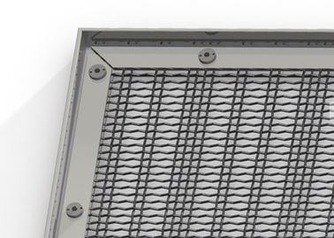 Architectural Metal Screen Fixing Systems Fit Woven , Perforated , Expanded Metal