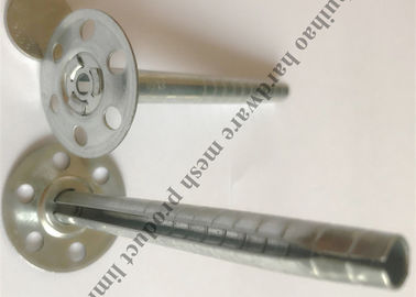 Rock Wool Galvanized Steel Insulation Anchor Pins 8mm Tube 35mm Disc Base