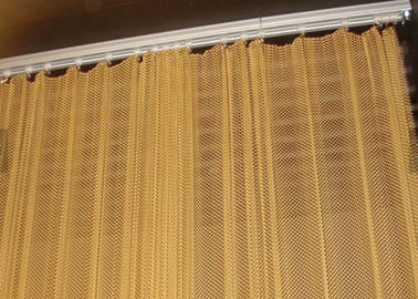 Aluminum Coil Mesh Curtain With Metal Track