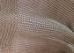 Architectural Drapery Metal Ring Mesh With Gold Colors For Isolation Wall Screen
