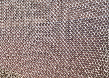Architectural Drapery Metal Ring Mesh For Isolation Wall Screen