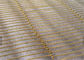Decorative Metal Flexible Mesh Curtain, Copper Metal Partition Wire Mesh