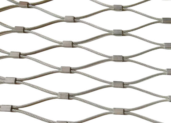 Flexible Stainless Steel Ferrule Rope Mesh For Safety Zoo Mesh