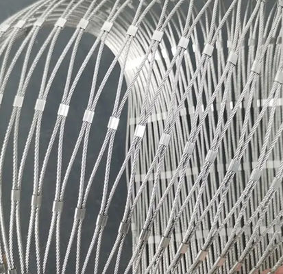 Architectural Flexible 2'' X 2'' SS304 Rope Mesh For Safety