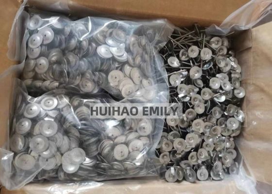 14 Ga Stainless Steel 304 Lacing Anchors Pins For Thermal Insulation Jackets
