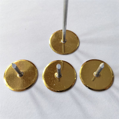 Galvanized Steel Self Sealing Pins With Cup Head Base For HVAC Insulation