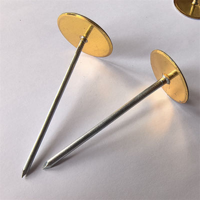 12Ga X 70 Mm Galvanized Steel Cup Head Welded Pins For HVAC Duct Insulation