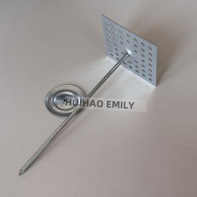 Hvac System Hardware Accessories Insulation Pin Nails With Perforated Base