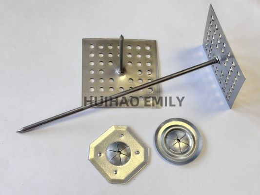 12Ga Stainless Steel Perforated Base Insulation Pins For HVAC System