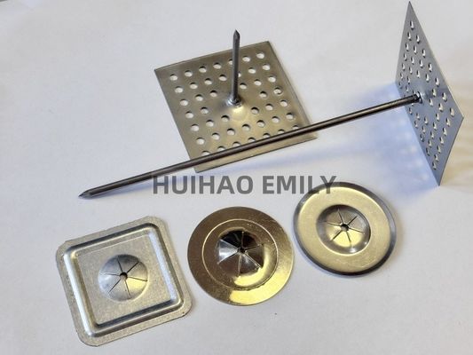 12Ga Stainless Steel Perforated Base Insulation Pins For HVAC System