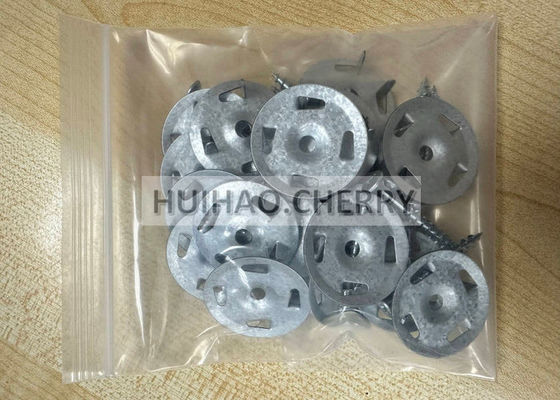Galvanized Steel Insulation Board Washer Fasteners 1-1/4" For Wood Or Metal Studs