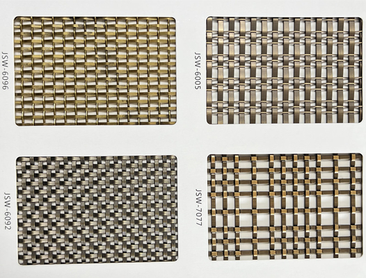 Decorative Architectural Wire Mesh Plated For Interior Railings And Stairways