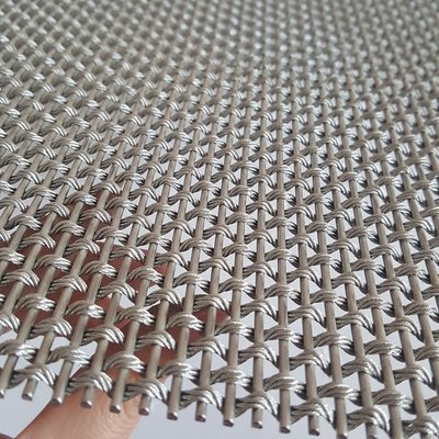 Aisi 304 Cable Wire Mesh Drapery 4000 Mm Width