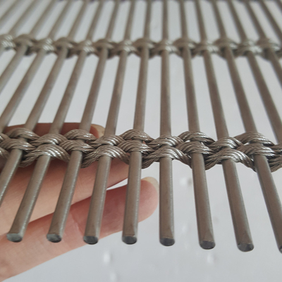Aisi 304 Cable Wire Mesh Drapery 4000 Mm Width