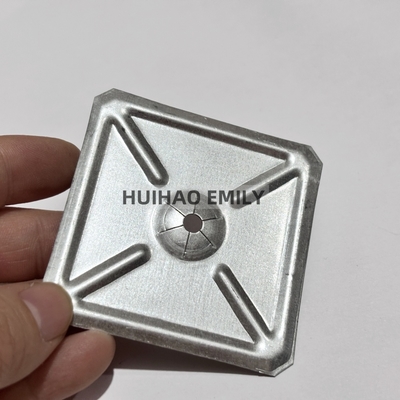 2-1/2" Mild Steel Square Insulation Self Locking Washer With Bevel Edge