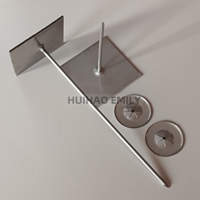 2.7mm Glavanized Steel Self Adhesive Insulation Stick Pins Fixing Rock Wool Layer