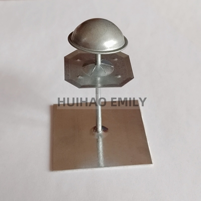 50x50mm Base Plate Odm Self Sticking Insulation Hangers Thermal For Exterior Wall