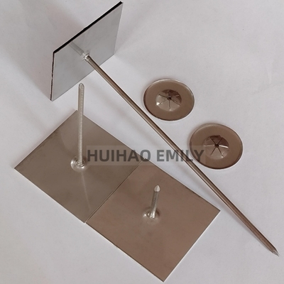 50x50mm Base Plate Odm Self Sticking Insulation Hangers Thermal For Exterior Wall