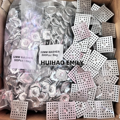 Insulation 32mmx32mm Self Locking Washer Fix 3mm Insulation Pin