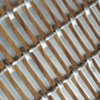 Decoration Architecture Ceiling Wire Mesh Panels With Crimped Wire Pattern